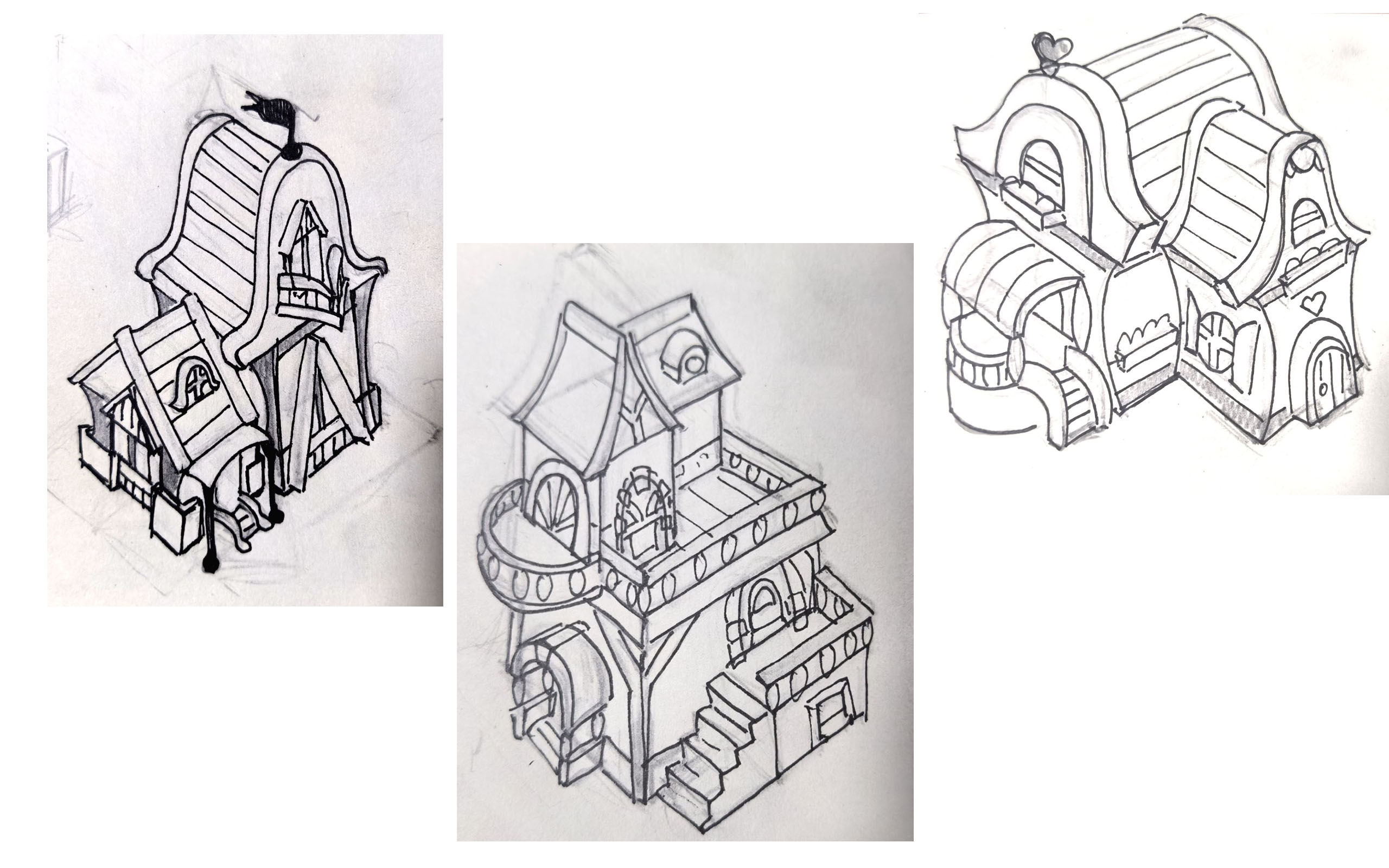 Скетч и перенос в 3D